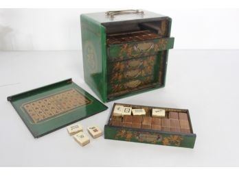 Vintage Bone And Bamboo Mahjong Game