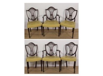 Set Of 6 Mahogany Dining Chairs