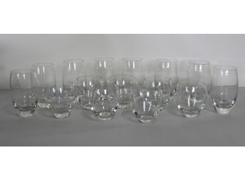 Shelf Lot Of Drinking Glass