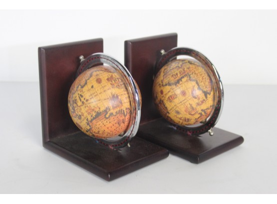 Pair Of Globe Bookends