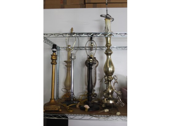 Assorted Lot Of Lamps