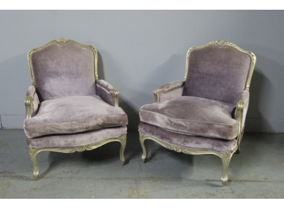 Pair Of French Style Bergere