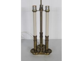 French Bouilotte Brass Stiffel 3 Way Table Lamp-No Shade