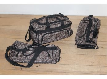 3 Foldable Rolling Duffel Bags