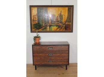 Vintage Low Chest With Metal Legs