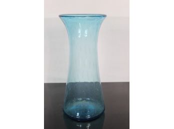 Vintage Blue Art Tall Vase (19'Tall)