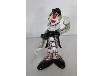 Venetian Art Glass Murano Clown-11'H