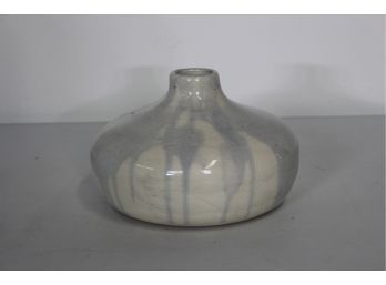 Modern Gray & White Glaze Vase