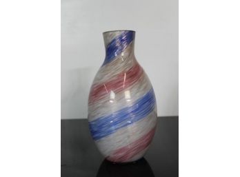 Vintage Murano Art Glass Vase (9 1/2'Tall)