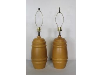 Pair Of Mid-Century Modern Lamps 30'H
