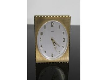 Vintage Brass Semca Clock