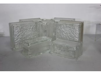 7 Industrial Glass Blocks-Vintage
