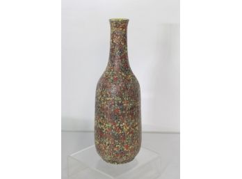 Italian Colorful Ceramic Bottle-12'H