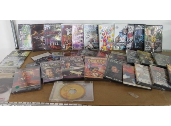 Shelf Lot Of DVD-Movies