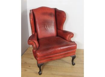 Red Wind Back Chair