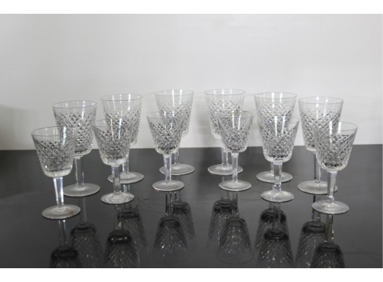 Set Of 12 Waterford Glass