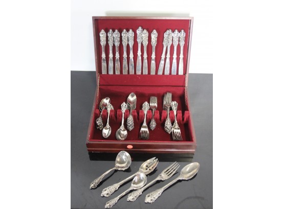 52pc. GODINGER SILVER PLATED 'BAROQUE' CUTLERY SET-Serving For 12