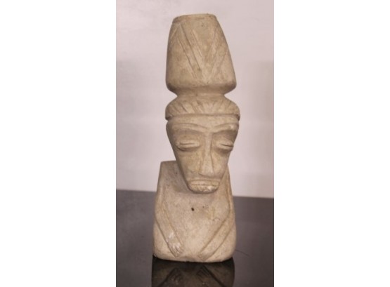 Craved Stone Figure -11 1/2'H