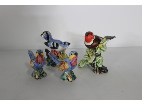 Group Of 4 Porcelain Birds