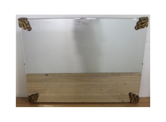 Wall Vintage Mirror With Brass