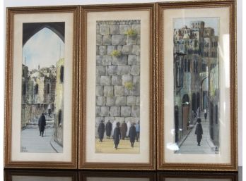 3 Framed Jewish Prints