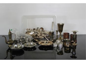 Assorted Lot Of Silverplated