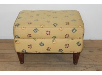 Yellow Floral Stool