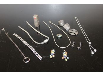 Group Lot Of Sterling Jewelry