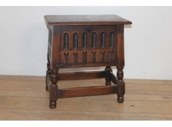 Gothic Solid Wood Stand With A Drop Front