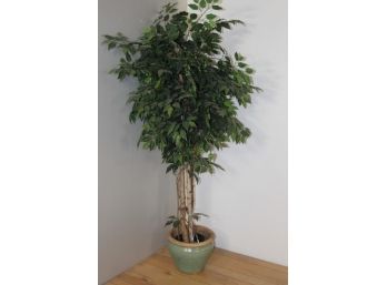 Large Artificial Plant With Planter