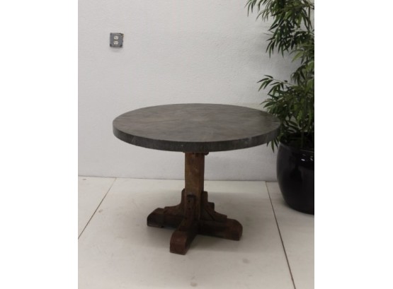 Round Center Table With Metal Top