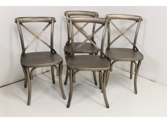 Ballard Designs Metal Farmhouse “Constance” Dining Chairs