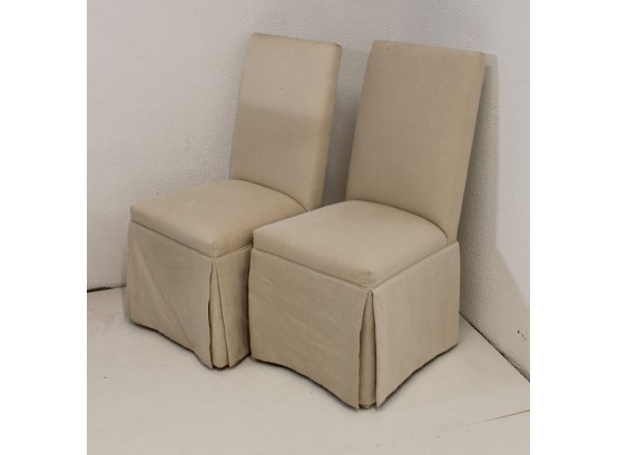Pair Of Ballard Designs Upholstery Chairs