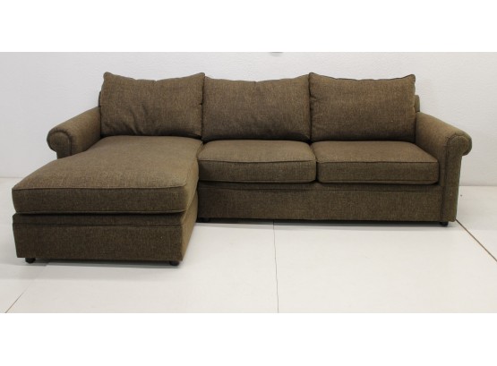 Bloomingdale's Sleeper Sofa With Chaise -8 1/2' Long