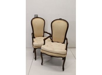 Pair Of Open  Arm Chairs