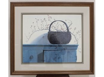 Framed Print Of A Basket On A Table