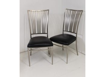 Pair Of Metal Frame Chairs
