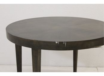 Round Wooden Accent Table