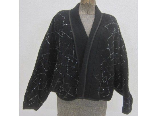 Vintage Wool Jacket With Sequence