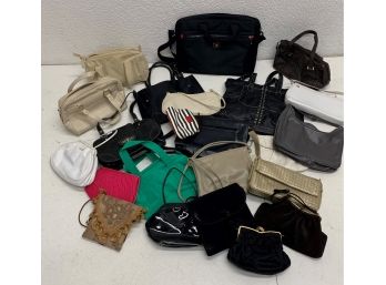 Assorted Lot Of Ladies Vintage Handbags