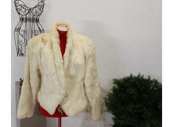 Vintage Wilsons White Fur Jacket