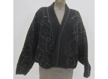 Vintage Wool Jacket With Sequence