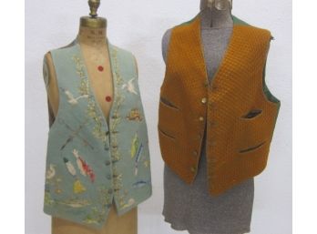 Pair Of Mans Vintage Vest