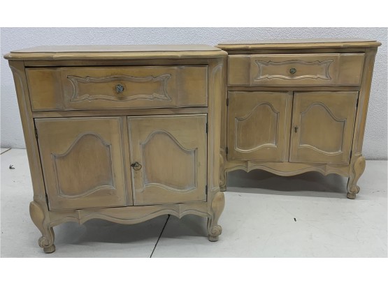 Pair Of 1 Drawer White Furniture Co Night Stands