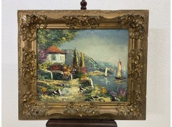 Old Unsigned Painting Framed On A Vintage Frame