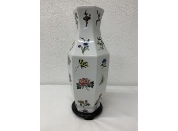 22' White  Floral Vase