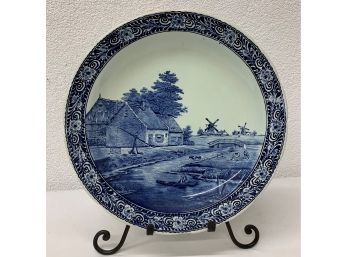 Vintage Royal Sphinx Maastricht Delft Windmill Charger Plate-15'