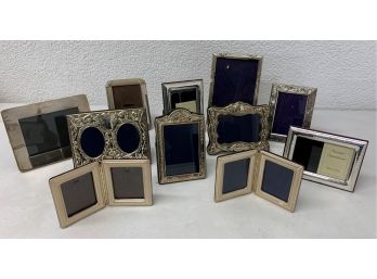 Assorted Lot Of Sterling Picture Frames