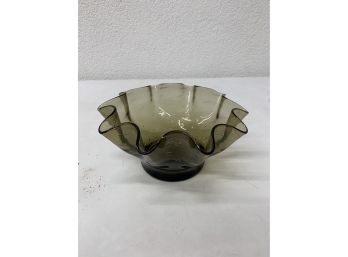 MCM Scarfe Glass Handkerchief Vase