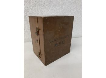 Vintage Wooden Microscope Case -(No Microscope)